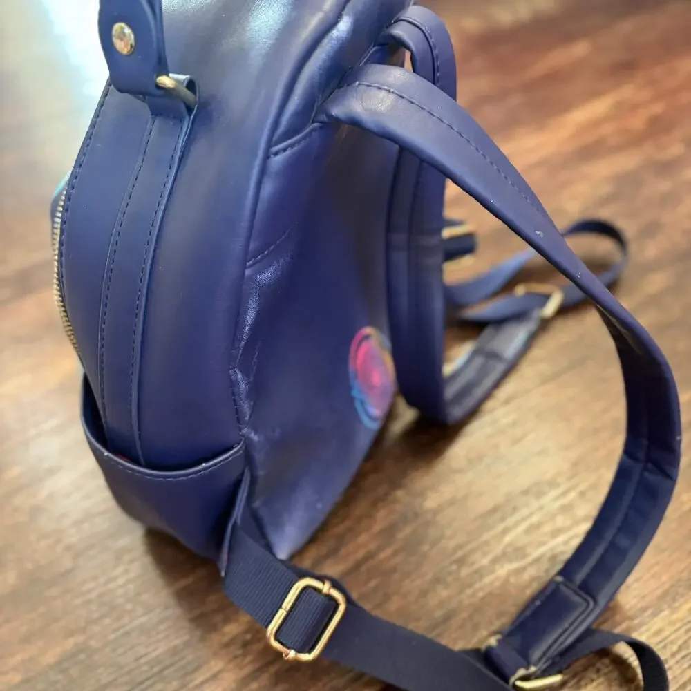 Loungefly Marvel Thor Love Thunder Chibi Mini Backpack Navy Gold Hardware MCU